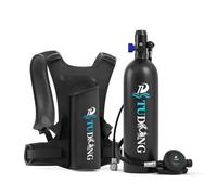 Réservoir de plongée sous-Marine TUDIVING-2L avec 30-45 Minutes de Respiration, Cylindre de plongée sous-Marine Portable, équipement de plongée (S700Plus B1 Black)