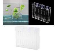 Réservoir de Poissons Plantes Aquatiques Jardinière Plante Aquarium Eau Herbe Coupe Paysage Plantes Culture Bassin Coupe avec Ventouses Acrylique Pot De Fleurs Décor À La Maison