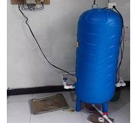 Réservoir de Pression de Puits D'Eau Maison, Conteneurs de Stockage D'Eau Pressurisés PE Autonomes for Buanderie/Cuisine/Douche/Jardin(52.8Gal/200L-H130cmxW45cm)