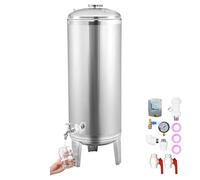 Réservoir de Pression d'Eau 50-100L, Réservoir de Puits en Acier Inoxydable avec Pressostat et Soupape de Sécurité, Réservoir de Surpression Automatique pour Maison, Jardin, Irrigation, Système RO(50x