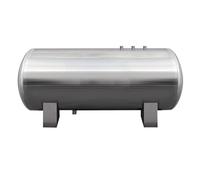 Réservoir de Pression d'Eau Horizontal, Cuve de Puits en Acier Inoxydable avec Kit de Montage, Réservoirs d'Eau pour Maison et Usage Agricole(300L: 53.1x19.6in/135x50cm)