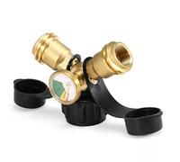 Réservoir de propanes avec deux sorties et jauges pour des carburants efficaces et des grilles de barbecue Répartiteur en Y avec adaptateur de jauge