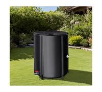 Réservoir de récupération d'eau de pluie portable 250 L Design flexible et robuste Utilisation multifonction Idéal pour l'extérieur et le jardin (Noir)