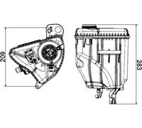 Réservoir de refroidissement MAHLE pour BMW 5