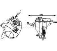 Réservoir de refroidissement MAHLE pour BMW 5
