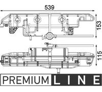 Réservoir de refroidissement MAHLE pour NISSAN RENAULT