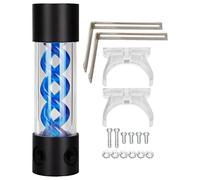 Réservoir de refroidissement par eau, longueur 200 mm, réservoir de refroidissement par eau pour PC avec filetage G1/4", tube en acrylique de 50 mm de diamètre, kit de réservoir à