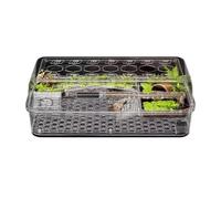 Réservoir de Reptiles Réservoir d'élevage de Tortues, Plate-Forme séchage Solaire, d'escalade, Bureau Domestique Assemblage Facile(Grand)