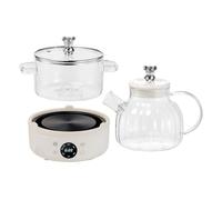 Réservoir De Santé En Verre De 1,5 L - Bouilloire électrique Multifonctionnelle Et Marmite à Ragoût Avec Verre épaissi Résistant à Haute Température, ébullition Automatique Intelligente Pour Thé