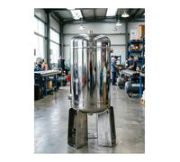 Réservoir de stockage de gaz de compresseur d'air vertical en acier inoxydable, réservoir tampon sous vide à pression professionnelle(30L/7.9gal)