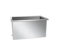 Réservoir de stockage d'eau en acier inoxydable avec base roulante robuste pour la cuisine, le linge et le jardin