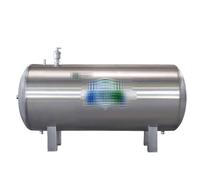 Réservoir de Stockage D'eau Sous Pression Horizontal Acier Inoxydable 304 Réservoir Sous Pression Durables Stockage Entièrement Étanche Bidon Eau avec Une Variété D'accessoires(100L/40x75x70cm)