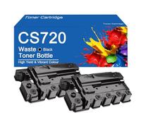 Réservoir de Toner usagé CS720 de Remplacement pour imprimantes Lexmark CS720de, CS720dte, CS725de, CX725de, CX725dhe et CX725dthe.,CS720-2Pack