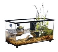 Réservoir de Tortue Boîte d'alimentation Domestique for Tortues, séparation sèche et Humide, avec Plate-Forme de séchage Solaire