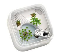 Réservoir de Tortue Réservoir d'alimentation for Tortues, carré et Simple, avec Filtre, Plate-Forme de séchage Solaire(Moyen)