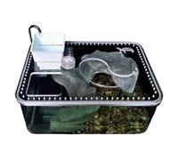 Réservoir de Tortue Réservoir d'élevage de Tortues, Eau et Terre avec Plate-Forme séchage Solaire, Petit Bureau