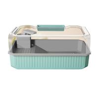 Réservoir de Tortue Villa familiale Turtle Tank avec terrasse Bien exposée, d'escalade, Box d'élevage(Green)