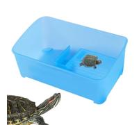 Réservoir de Tortues, Petit réservoir de Tortue | Tanteur de Tortues à Eau,Terrarium Reptile, 5 Zones multifonctionnelles, Habitat de Tortue, Plate-Forme de pâte à Crabe, écrevisses