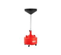 Réservoir de Vidange Huile Usagée 30L Manuel Hauteur Réglable 76-160cm Plastique PE Rouge