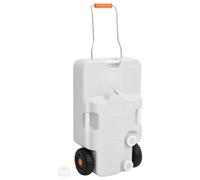 Réservoir d'Eau à Roulettes pour Camping Bidon Camping-Car Gris PEHD vidaXL
