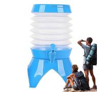 Réservoir d'eau avec robinet - Réservoir d'eau pliable pour camping - Réservoir d'eau amovible - Support de stockage d'eau pour randonnée, voyage, pique-nique