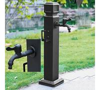 Réservoir d'eau, Colonne d'eau de Jardin extérieur avec Double Robinet et Robinet Vertical autoportant pour l'irrigation et l'arrosage des Jardins en terrasse
