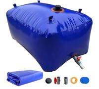 Réservoir d'eau de 20 à 1070 gallons, réservoir d'eau d'urgence Pliable for arroser Les Plantes, système de récupération d'eau de Pluie(1.5x1x0.63m/946L/250gal)