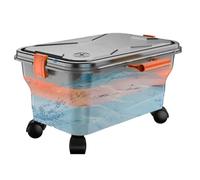 Réservoir D'eau De Lavage De Voiture - Récipient D'eau Pliable De 22 L, Stockage À Rouleau Rotatif Portable, Réservoir Utilitaire, Fourre-tout De Rangement Familial Extérieur Pour Jardin, Cour, Suppor