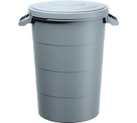 Réservoir d'eau de pluie 80 litres - gris - tonneau universel avec couvercle