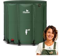 Réservoir d'eau de pluie - JANSHOP - 1000 L - PVC résistant - Robinet intégré - Vanne de vidange - 98 cm hauteur