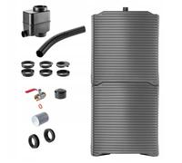 Réservoir d'Eau de Pluie KADAX 250L Modulaire, Anthracite, Plastique Résistant