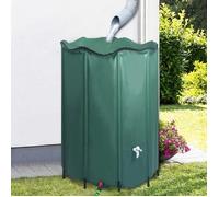 Réservoir d'eau de pluie pliable - vidaXL - 1350 L - Vert - Robinet inclus