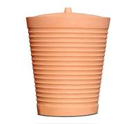 Réservoir d'eau de pluie rond 275 l Couleur terre cuite Matériau résistant aux UV et aux intempéries