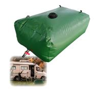 Réservoir d'eau de Secours Portable de qualité Alimentaire, Vert, 26 à 1320 Gal, avec valves et kit de débordement, for Camping-Car, Jardin(2x1.5x0.7m/2000L/528.3gal)