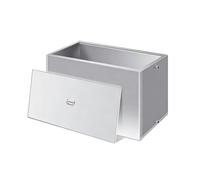 Réservoir d'eau en acier inoxydable, réservoir pressurisé rectangulaire avec vanne de vidange, récipient de stockage d'eau de grande capacité pour l'usine