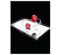 Réservoir d'eau en acrylique transparent, évier peu profond, accessoires de tir, boîte de rangement for réservoir d'eau profonde, plateau à café, plateau de rangement for cosmétiques de bureau(60x40x6