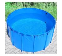 Réservoir d'eau en Toile Réservoir d'eau en PVC for étang à Poissons avec Support et Robinet, Bleu, Plusieurs Tailles(5.9x3.3ft(1.8x1m))