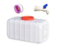 Réservoir d'eau Horizontal de Grande capacité de qualité Alimentaire de 27 à 200 L, récipient de Stockage d'eau Portable(White,75L/19.8Gal)
