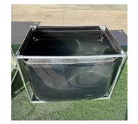 Réservoir d'eau hors sol pliable avec fenêtre transparente pour aquarium, piscine, étang et stockage d'eau en plein air