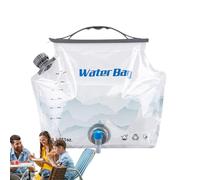 Réservoir d'eau Pliable 8L - Sac d'Hydratation Portable avec Robinet pour Camping et Randonnée | Étanche, Congelable et Facile à Ranger | sans BPA pour Activités Outdoor et Survie