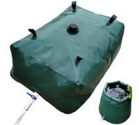 Réservoir d'eau Portable 29 gal/110 L en PVC Bleu vessie d'eau Douce Pliable avec valves et kit de trop-Plein conteneurs de Stockage à Long Terme pour Le Camping Le Jardin l'extérieur Les Camping