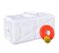 Réservoir d'eau portable 30L Conteneurs de stockage en plastique en plastique avec robinet et tuyau pour le camping RV Truck Préparation d'urgence
