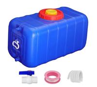 Réservoir d'eau Portable Bleu de 80 à 200 L avec Robinet et Tuyau, réservoir de Stockage d'eau for Camping, Camping-Car, Camion(80L/21.1Gal)