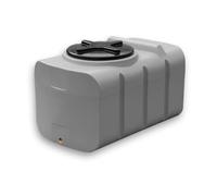 Réservoir d'eau Potable 180L | sans BPA | Filetage en Laiton 3/4" intégré | Fabriqué en UE | Convient pour Les Aliments (Gris)