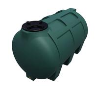 Varile Réservoir d'eau potable vert de 250 l, sans BPA, filetage en laiton intégré de 3/4", adapté aux aliments, horizontal