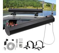 RéServoir d'eau Pressurisé de Douche de Camping Auto- pour douches, Support de Toit Portable Solaire pour randonnée, Lavage de Voiture, Nettoyage d'animaux, Vacances à la Plage