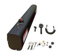 Réservoir d'eau Pressurisé Vertical pour Camping, Douche Portable pour Toit de Voiture, Douche de Route, Buse Polyvalente avec Port de Pressurisation(110x18x12cm)