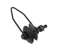 Réservoir d'eau rectangulaire pour moteur hors-bord en matériau composite avec support élastique pour un nettoyage rapide et un réglage à vide Johnson/Evinrude et pour MERCURY, noir (rond)