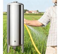 Réservoir d'eau sous Pression de 60 L en Acier Inoxydable, réservoir de puits sous Pression de 185 gallons avec kit de Montage, Solution de Stockage d'eau sous Pression Durable pour Usage do