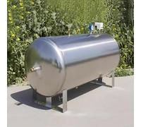 Réservoir D'eau Sous Pression en Acier Inoxydable 304 De 26 À 132 Gal, Vessie Surpresseur de Qualité Alimentaire for Puits, Systèmes D'arrosage et Irrigation.((135x65cm/53x25in)300L/79Gal)